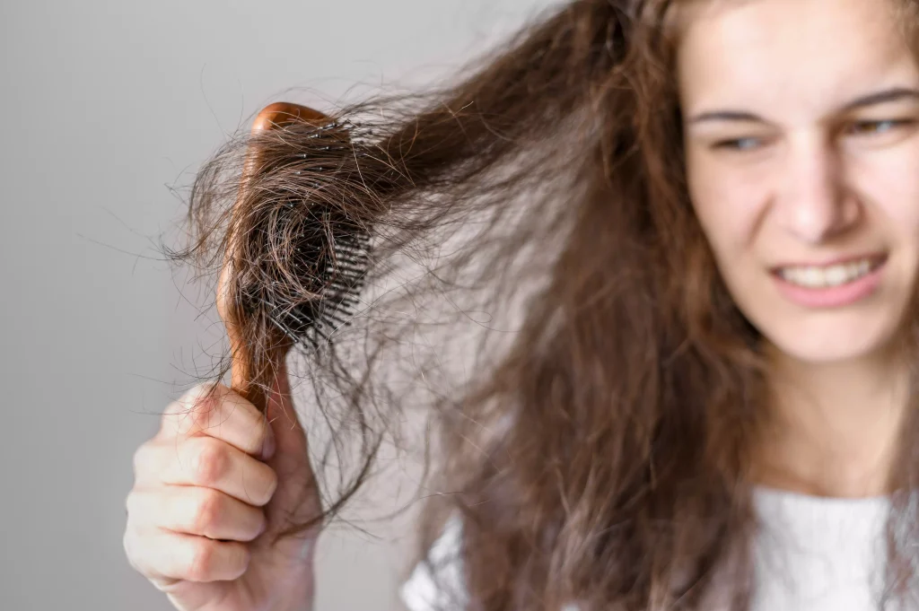 Encrespamiento del cabello Encrespamiento
