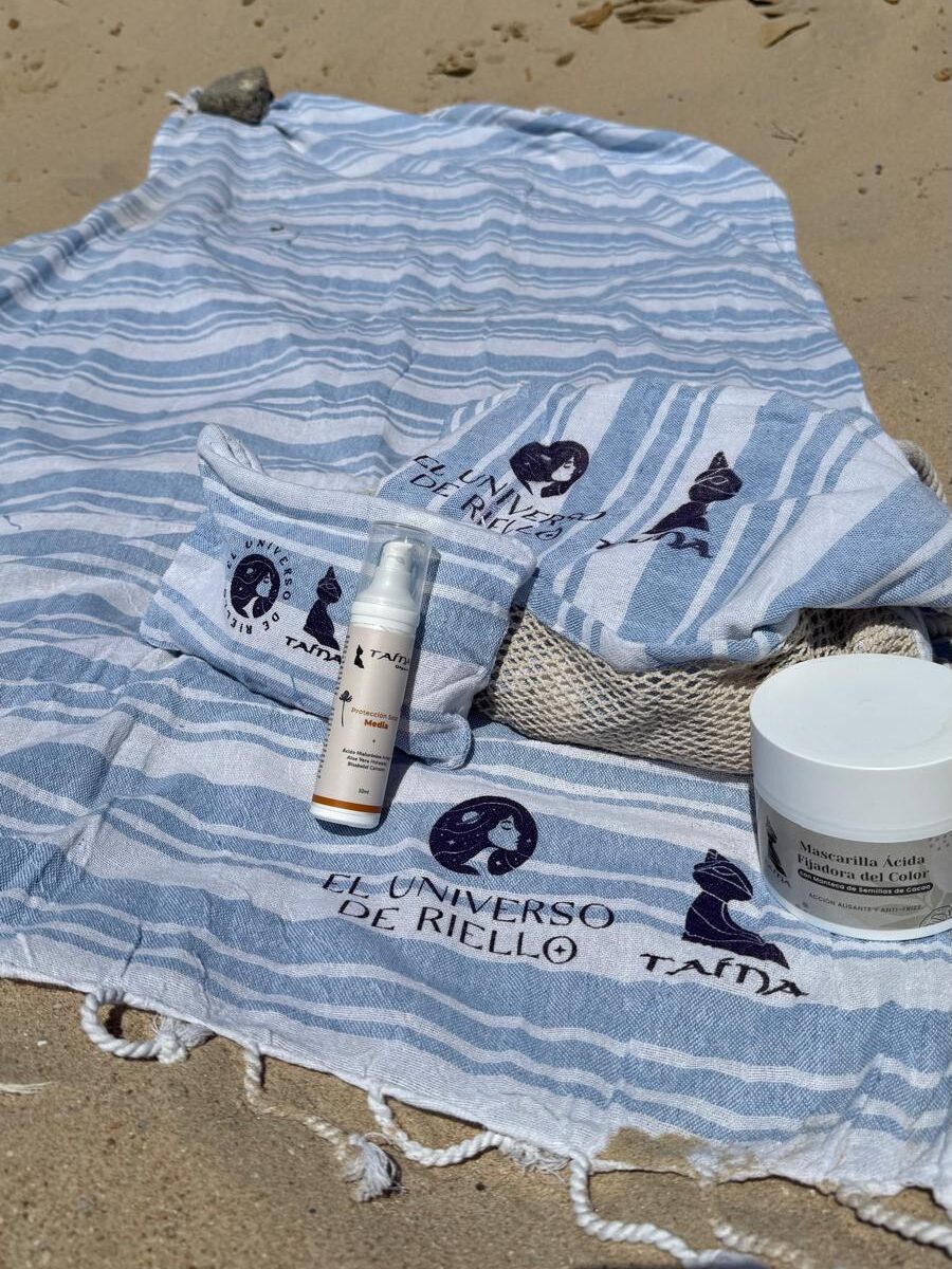 bolsa playa gratis mascarilla solar taina